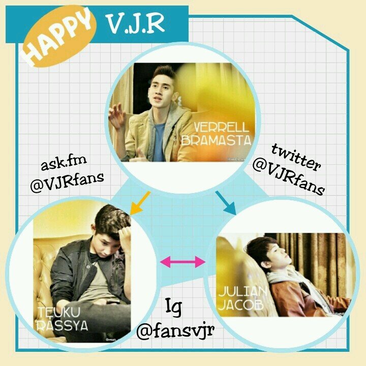 Official Fanbase of @VJRproject | Part of [V] @BramastaVerrell  [J] @julianjacob99  [R] @TRP_Rassya | ask.fm @VJRfans | IG: @fansvjr | Cp: 081511180231