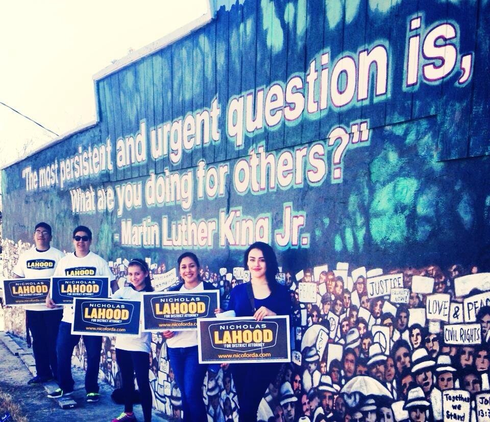 Vote Nico Lahood for DA in this year's general elections 11/4/14. Let him be the change that this community needs!