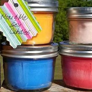 Thank you for stopping by Mom and Me Soy Candles. Michelle and Laura are a mom and daughter duo who make homemade 100% soy candles.