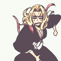 Ah, hello there!~ I'm Rangiku Matsumoto, Hitsugaya Taicho's very reliable Fukutaichō!~ I hate paperwo-- Oh, did someone say saké?!~