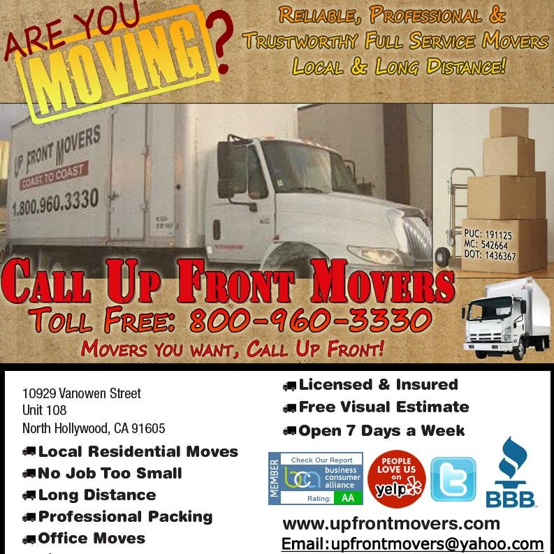 Need Movers Last Minute Call Today Open 7 days a week. Professional Movers On Call!