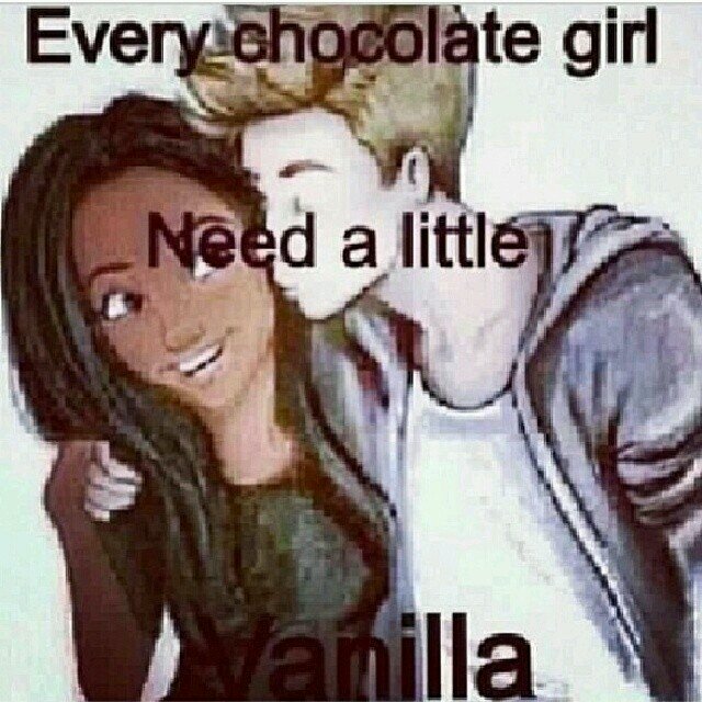swirl #teamwhiteguys #teamblackgirls.  Follow me I follow back