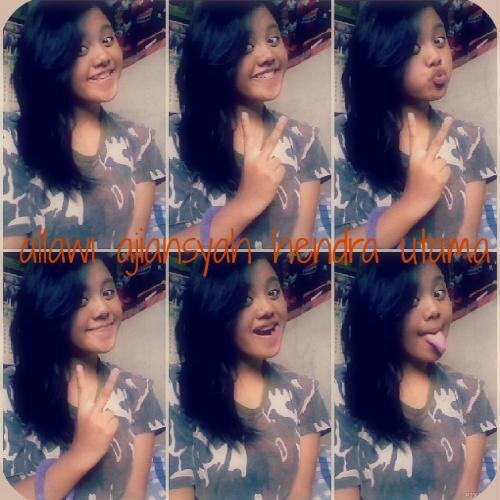 cantik, lucu, imut, gemesin, ngangenin, bawel, alay, pesek atau apalah itu terserah :v