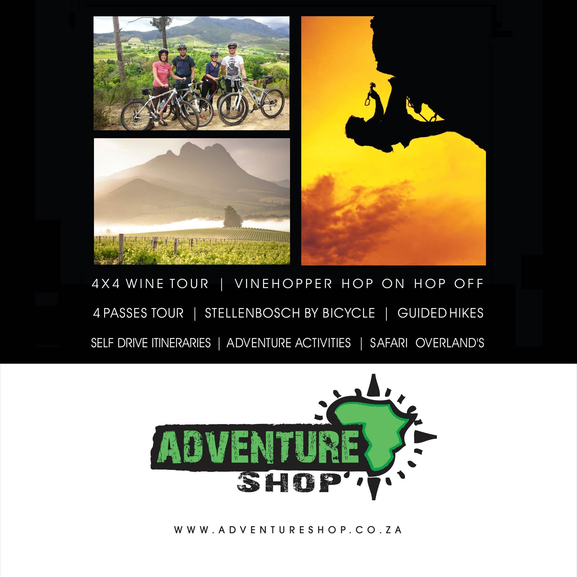 We are a tour operator in the Stellenbosch winelands. Come experience our Guided bike tours, vine hopper wine tour and adventure activities