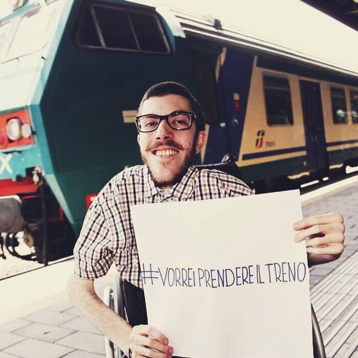 Account Ufficiale ONLUS #vorreiprendereiltreno - ''Lottiamo col sorriso, per i diritti di tutti, contro ogni barriera.'' | Presidente e fondatore: @iacopo_melio