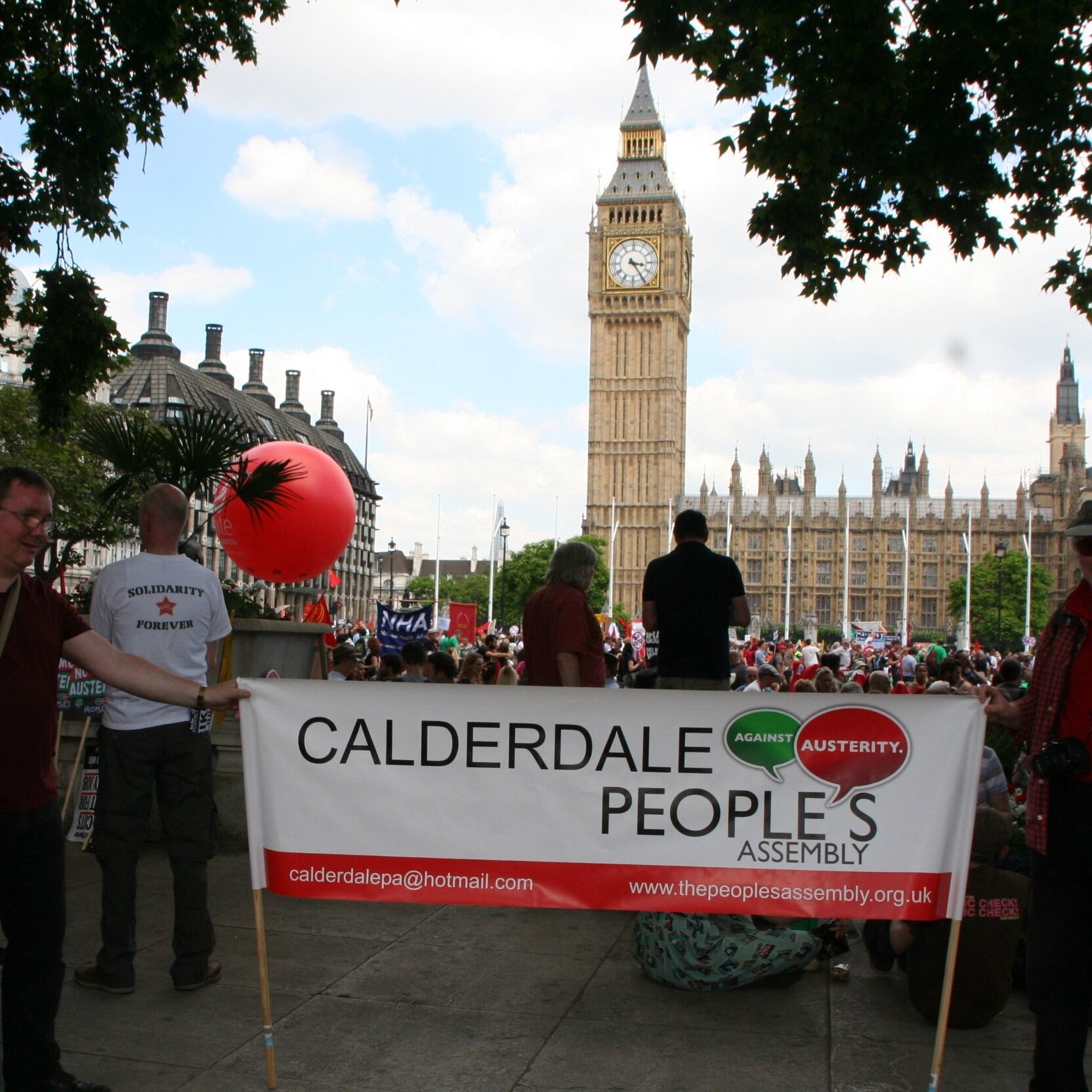 The Calderdale People's Assembly against Austerity is part of the national People's Assembly against Austerity.