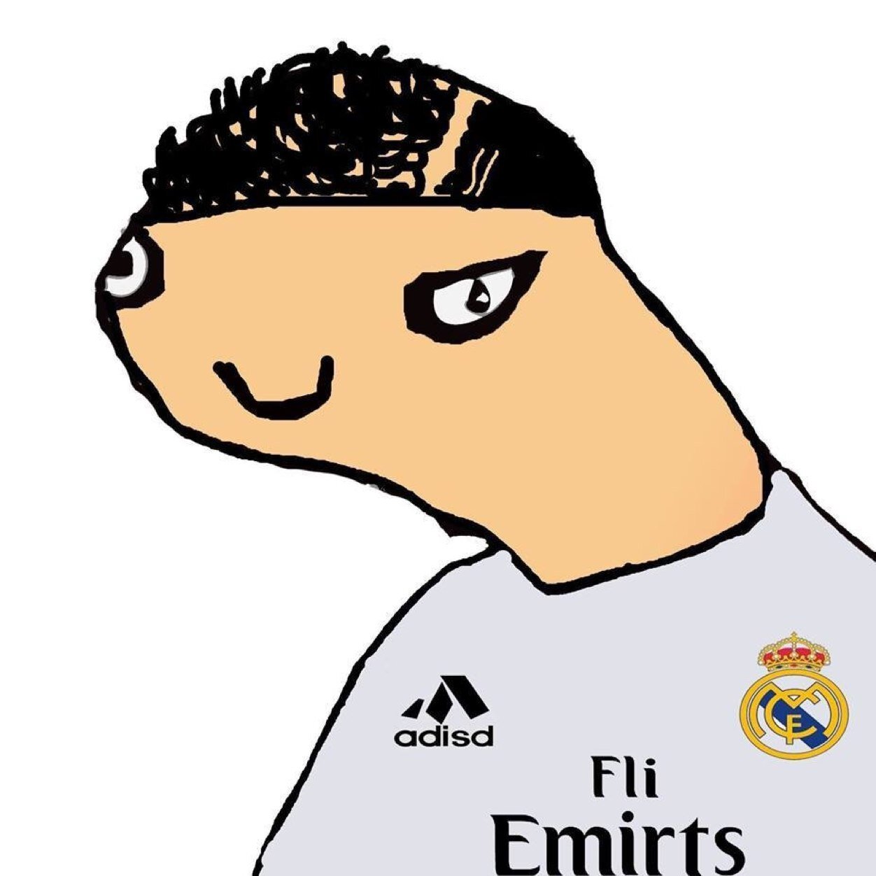Hie gys, mi neme is runeldo. I pley on rel medrid ef c. Messi un fegit.