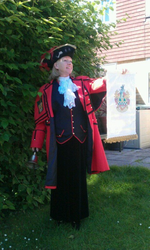 Town Crier for Chesham, singer and singing teacher, mum of two.