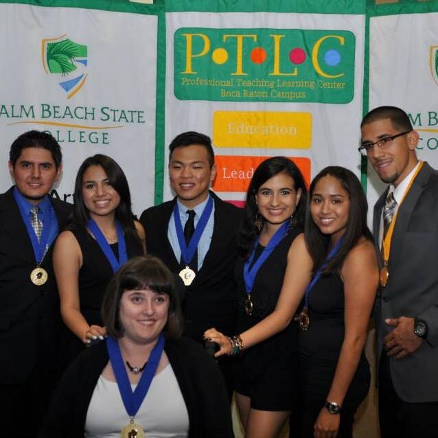 Our chapter has the mission to recognize academic achievement and opportunities in the areas of Scholarship, Leadership, Fellowship, and Service at PBSC Boca