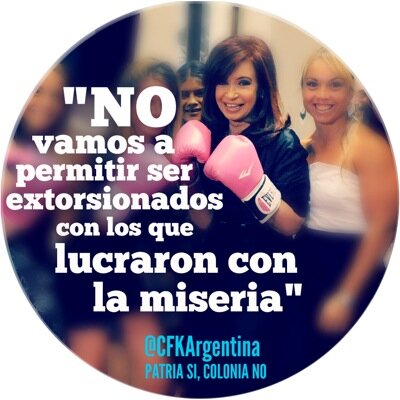 Luchando contra todos los que nos heredaron miseria y pobreza. #CristinaCorazón.