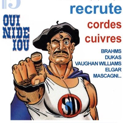 Orchestre symphonique. Programme 15-16 : d'abord, la Fantastique ! Pour la suite, on discute ! Il reste quelques places pour la rentrée : vous nous rejoignez ?