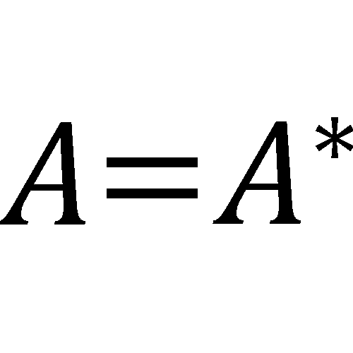 A Hermitian matrix (or self-adjoint matrix) is a square matrix with complex entries that is equal to its own conjugate transpose.