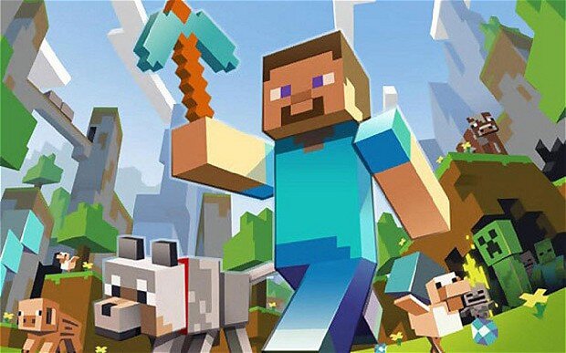 loves minecraft, likes creators of it and paul soares jr and football