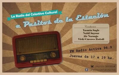 Programa de entretenimiento con: Yas, Nabil, Ale y Vicki! Jueves de 17 a 19 por Radio Activa Comunitaria 96.9 Fb: A Pasitos de la Estación