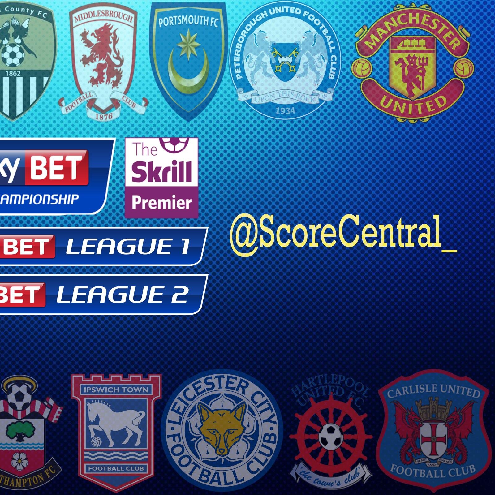 Live Score Centre for the BPL, FL and Non-League.