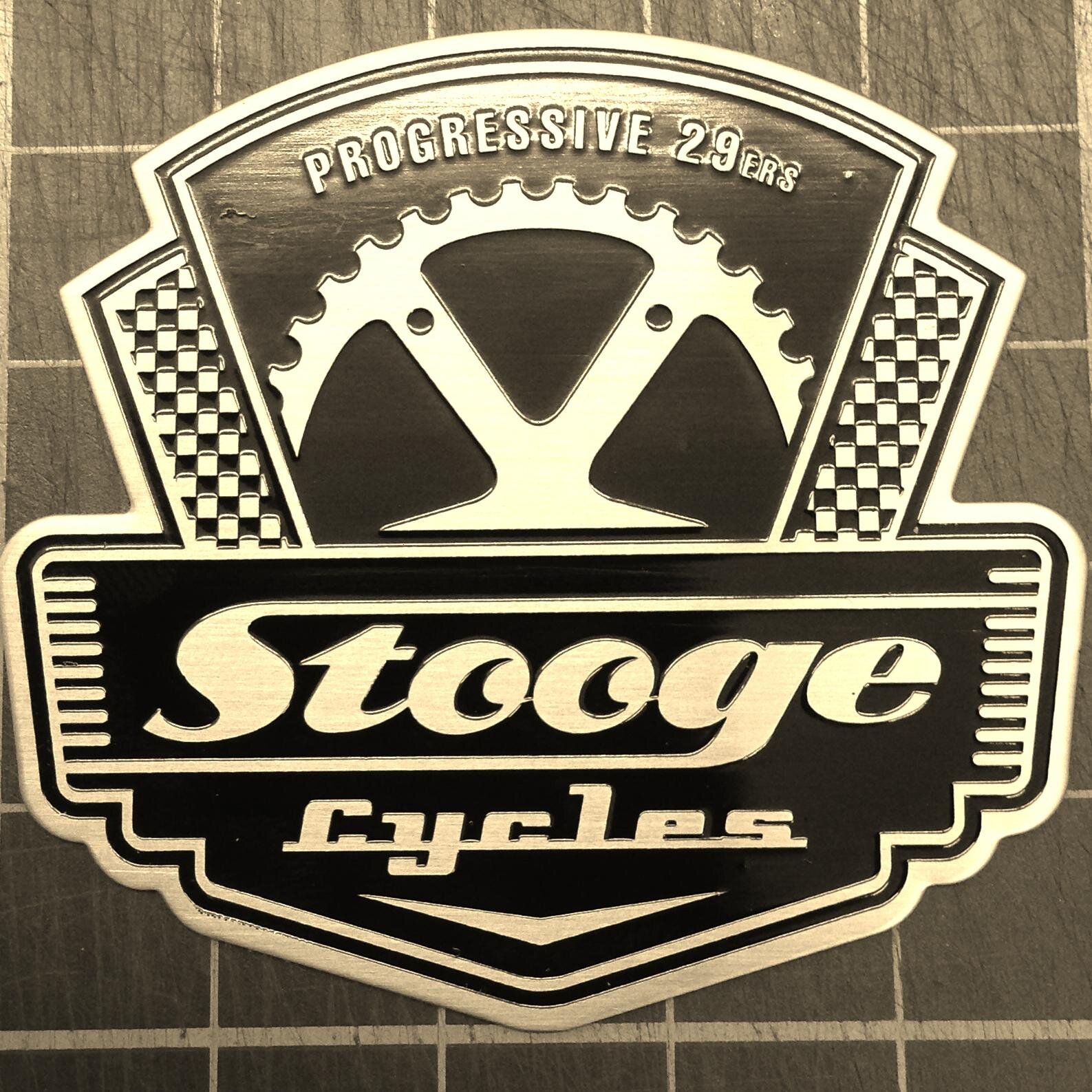 Progressive steel mountain bikes from Oswestry, Shropshire. Stooge Cycles, the best garage brand in the world....ever.