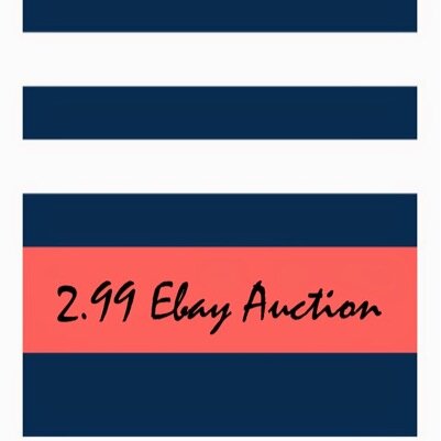 Ebay Auction starting as low as $2.99! Check us out today!