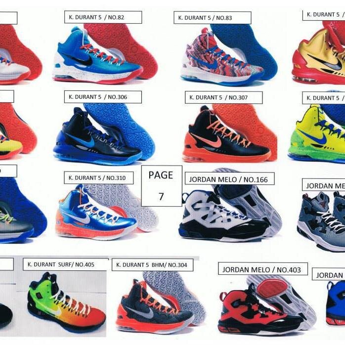 kd shoes list