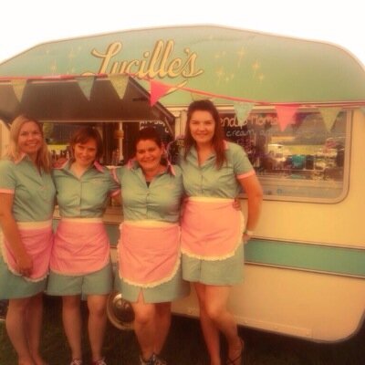 LucillesCaravan's profile picture. Lucille's is a 1978 caravan converted to a lovely retro/vintage ice cream van, also selling thickshakes, coffee & other treats. Avilable for event/wedding hire.