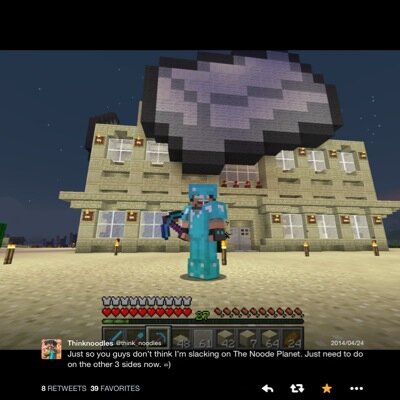A huge Minecraft and Clash of Clans fan! Make sure you follow @think_noodles @SkyDoesMinecraf and @ChiefPat.
