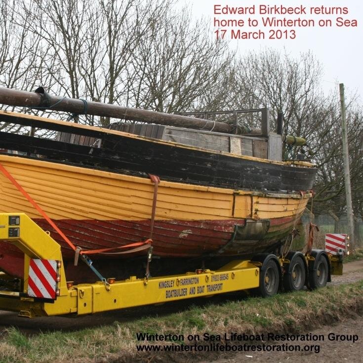 woslifeboat's profile picture. Winterton Lifeboat Restoration are working to restore the Edward Birkbeck, Winterton No. 1 Lifeboat 1896-1924, and to create a Heritage Centre to house her.