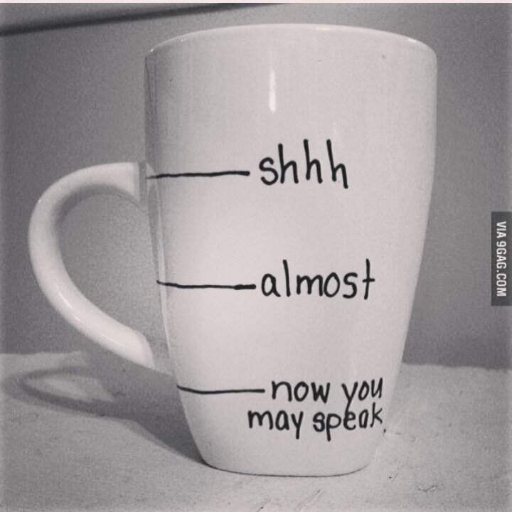 An optimist in search of caffeine.