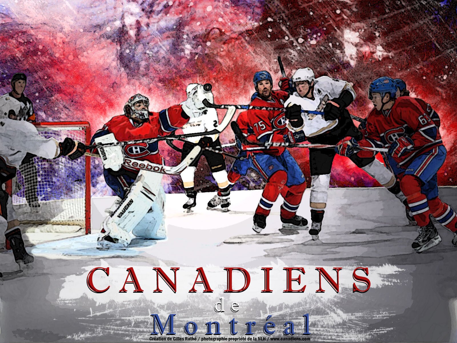 Le Bleu-Blanc-Rouge, La Sainte  Flanelle, Le Tricolore, Nos Glorieux, Les Habitants, Le CH and Le Grand Club