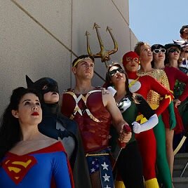 Showing you the people of Comic con in San Diego.