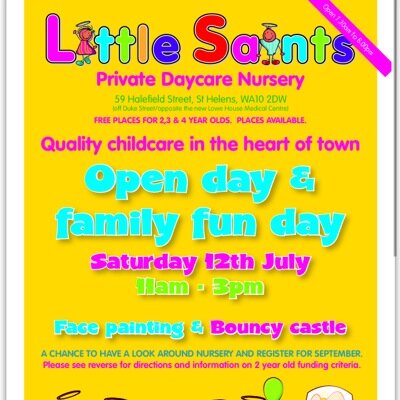 OUTSTANDING Purpose Built nursery in the centre of St Helens. Home from home environment. Free 2, 3 and 4 year old funded places. Ofsted rated OUTSTANDING
