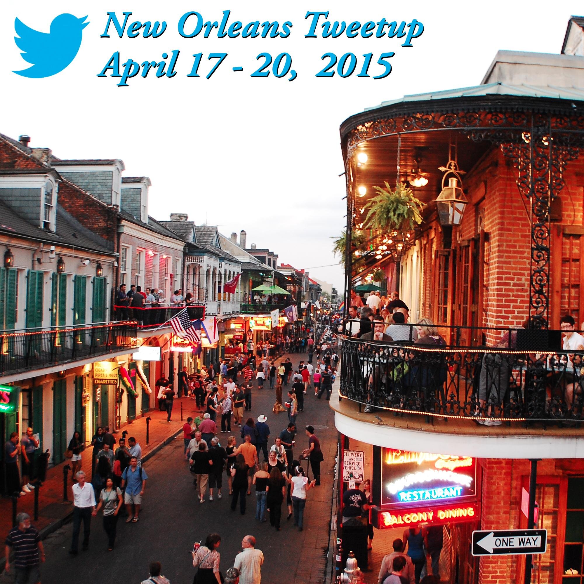 Weekend of awesomeness in the Big Easy w/ @TweetComedians & more! April 16-20, 2015. IG: nolatweetup2015 http://t.co/GRUFZapAAd