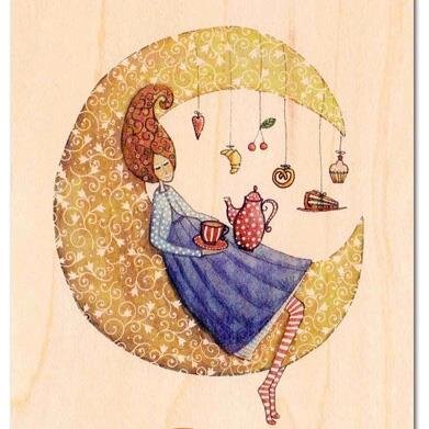 Handmade eco friendly wooden greeting cards