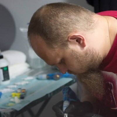 tattoo artist at Phoenix Rising Tattoo (Torun-POLAND) World Famous Tattoo Ink PROTEAM