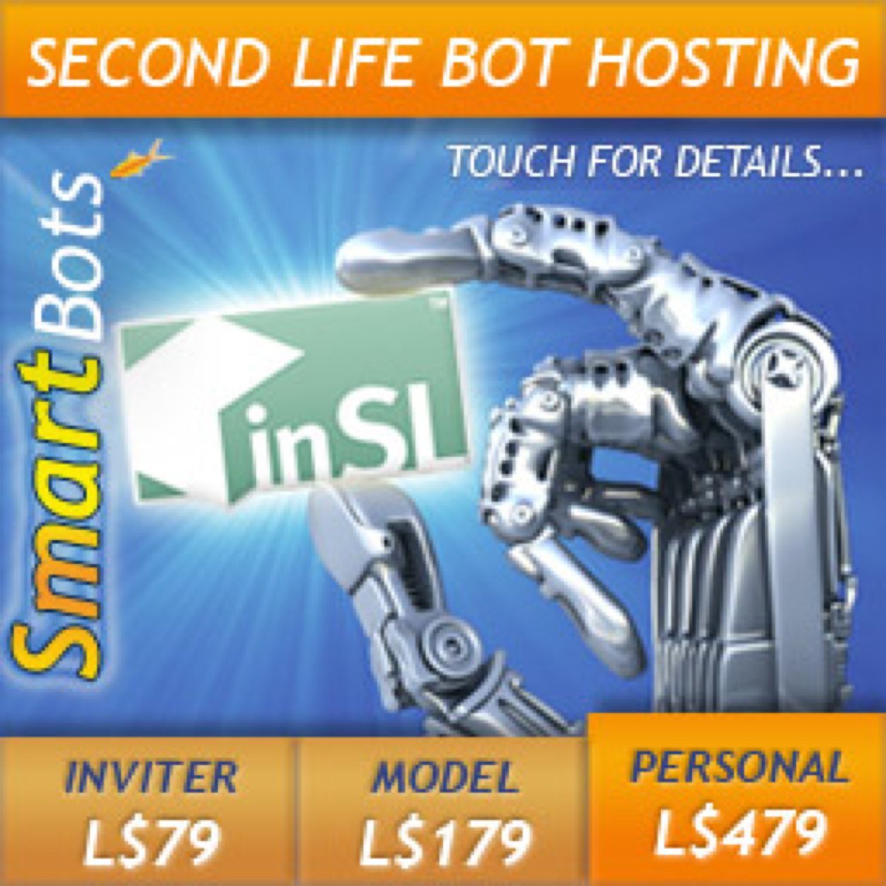 Official Twitter account of SmartBots. SmartBots is a group management tool and bot hosting for Second Life