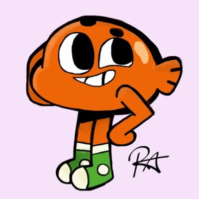 Im darwin watterson im a 2 legged fish thats funny and always happy my best pal is gumbal! And dont look at me when i take my shoes off...JUST DONT!