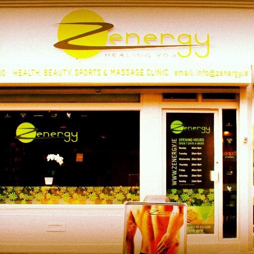 Zenergy is a Health, Beauty, Sports & Massage Clinic located in the heart of Dublin on Fade Street (off George's street beside The Market Bar)