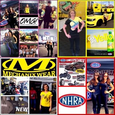 Ozark Management Group (OMG!) Promotional Models following the @NHRA tour, making you look. New Models contact Molly at: molly_omg@yahoo.com