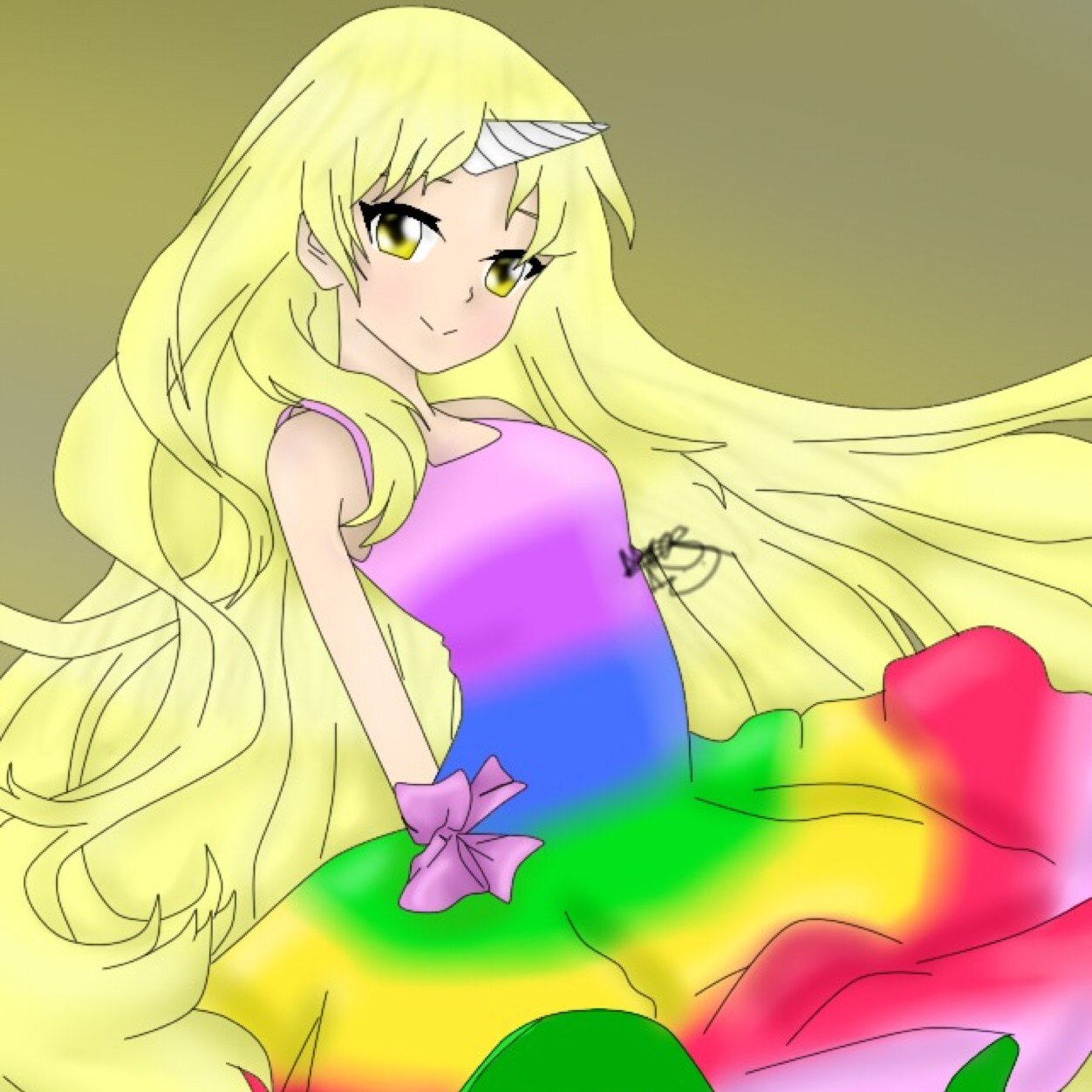 “Oh..h-hello. I am Lady...Lady Rainicorn. I used to be a rainicorn until I drank something funny. At least I can talk english now.” #ADVTRP