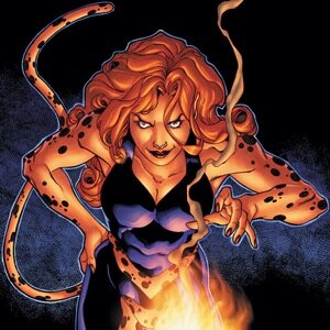 The name's Cheetah aka Barbara Ann Minerva do not mistake me for a superhero I am a/villain/ part of the injustice league etc and have many powers