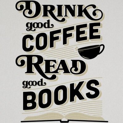 Drinks coffee and reads books.