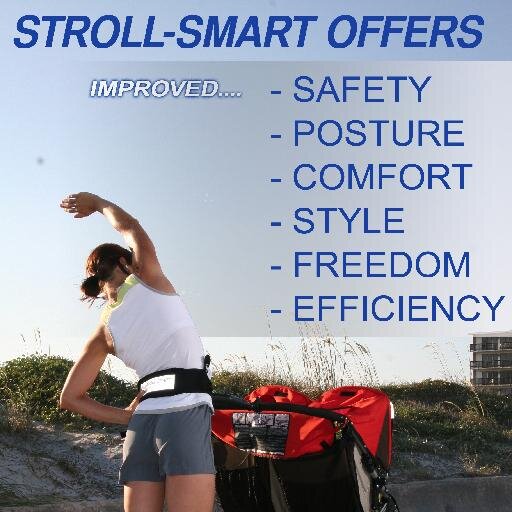 strollsmartusa's profile picture. Stroll-Smart is an award winning, patented, lightweight adapter allowing parents who exercise with jogging strollers to run hands free improving posture