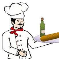 I'm a fictional chef, mascot of Willi Fustus & Co., a company which makes 18 doll food and authors of an economy cookbook.