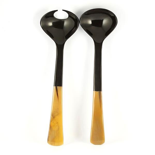 Horn jewelry maker, horn utensils, horn salad servers, hair pin, silverware, cander holders