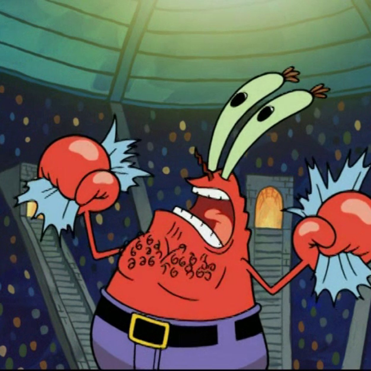 Mr Krabs Chest Hair RUfeelingitnow Twitter