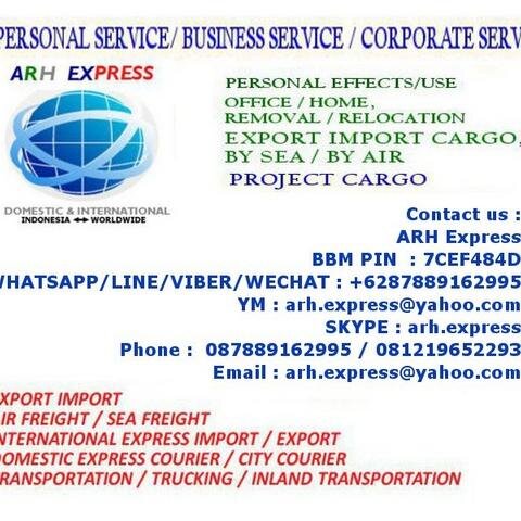 Our service provide Domestic and International Courier and Cargo, Personal Effect/Use, and Export Import.
http://t.co/kKJp6rSog1