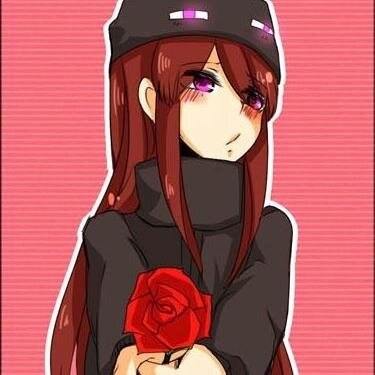 ShyAndEdgy's profile picture. *Is holding a dirt block* Im Ebony Enderman... H-Hey! Are you looking into my eyes? S-Stop! *She goes a bright red* I said stop! #Minecraft #Multiverse