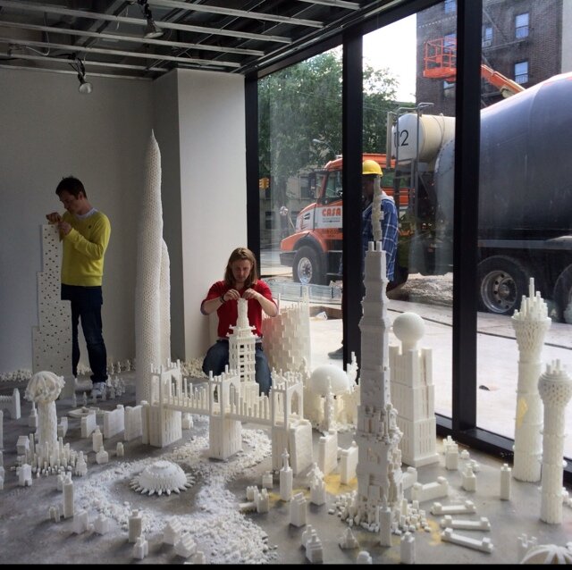 SUGAR METROPOLIS, a giant collaborative sculpture project. Currently on show at @CentrePompidou until November 22, 2015. Follow @BrendanJamison + @MarkRevels1