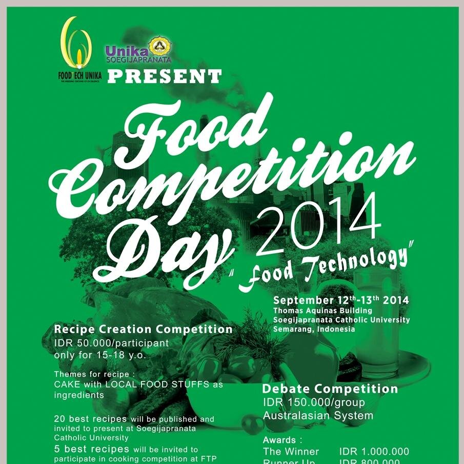 Official account of Food Competition Day Unika, held on12nd-13rd september 2014
