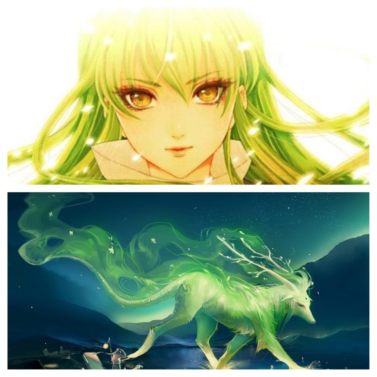-Female, Forest Spirit, Single- I can turn from the giant deer spirit to a girl. I only turn to the deer if no humans are around and the opposite for the girl.