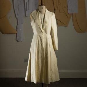 designer of dresses, pattern cutter and seamstress