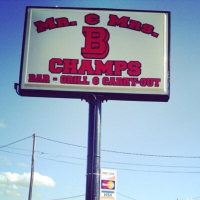 Champs Restaurant and Bar is located on 2108 N. Walnut in Muncie, IN 47304